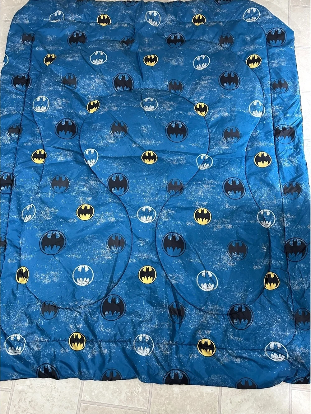 Vintage 1992 Y2K Batman Twin Comforter Set DC Comics Retro Comic Panels